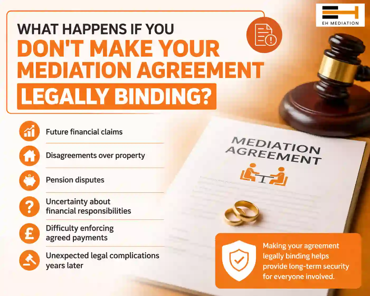 What Happens If You Don't Make Your Mediation Agreement Legally Binding Billericay?